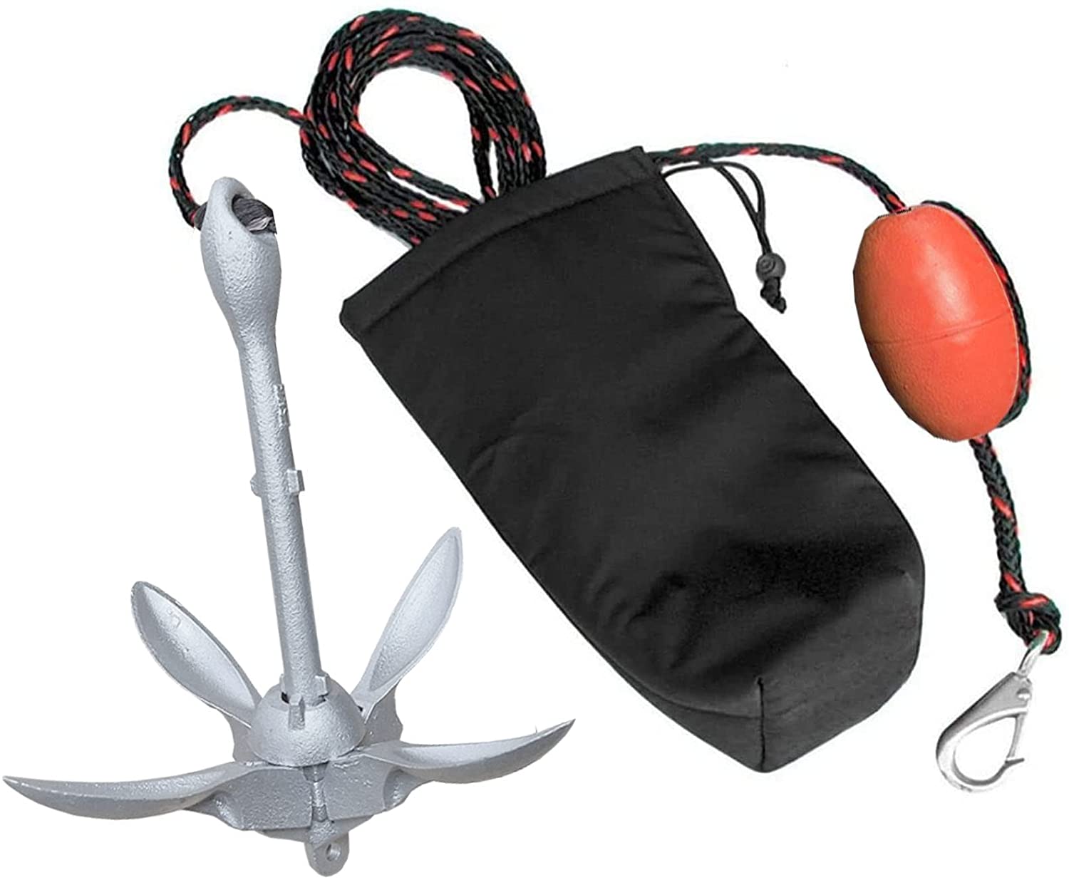 Boat Anchor Kit Galvanized - 1.5 lbs 0.7Kg kajak morski zestaw