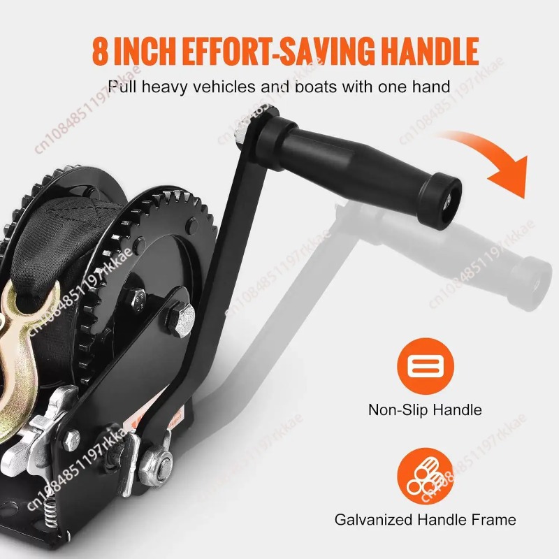 Boat Trailer Winch Strap - Wciągarka ręczna o udźwigu 2500 lbs,