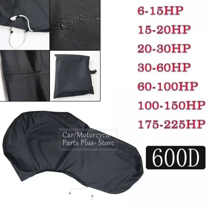 Outboard Motor Cover Waterproof - 600D 6-225HP Pełna osłona silnika zaburtowego