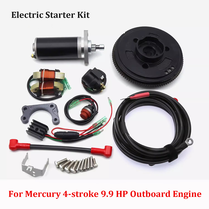 Outboard Motor 9.9Hp 4 Stroke - Zestaw elektrycznego rozrusznika do silnika zaburtowego