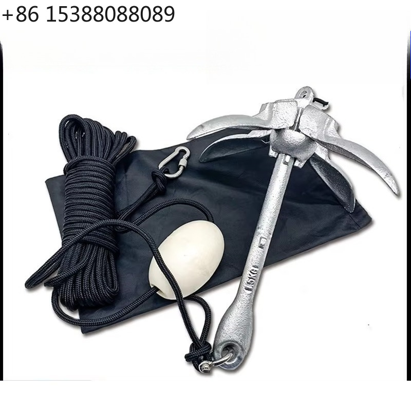 Boat Anchor Kit Galvanized - Zestaw składanej kotwicy z ocynkowanej na