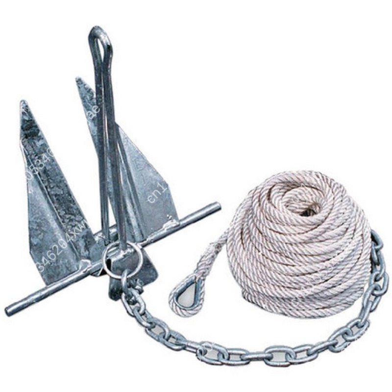 Boat Anchor Kit Galvanized - Zestaw kotwic morskich Danforth, ocynkowanych na