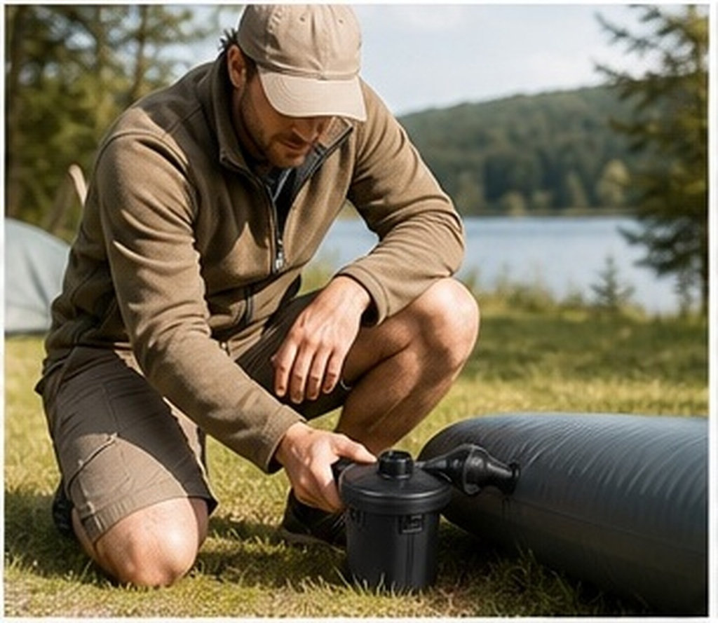 Inflatable Boat Electric Pump - Akumulatorowa elektryczna pompka powietrza zasilana przez