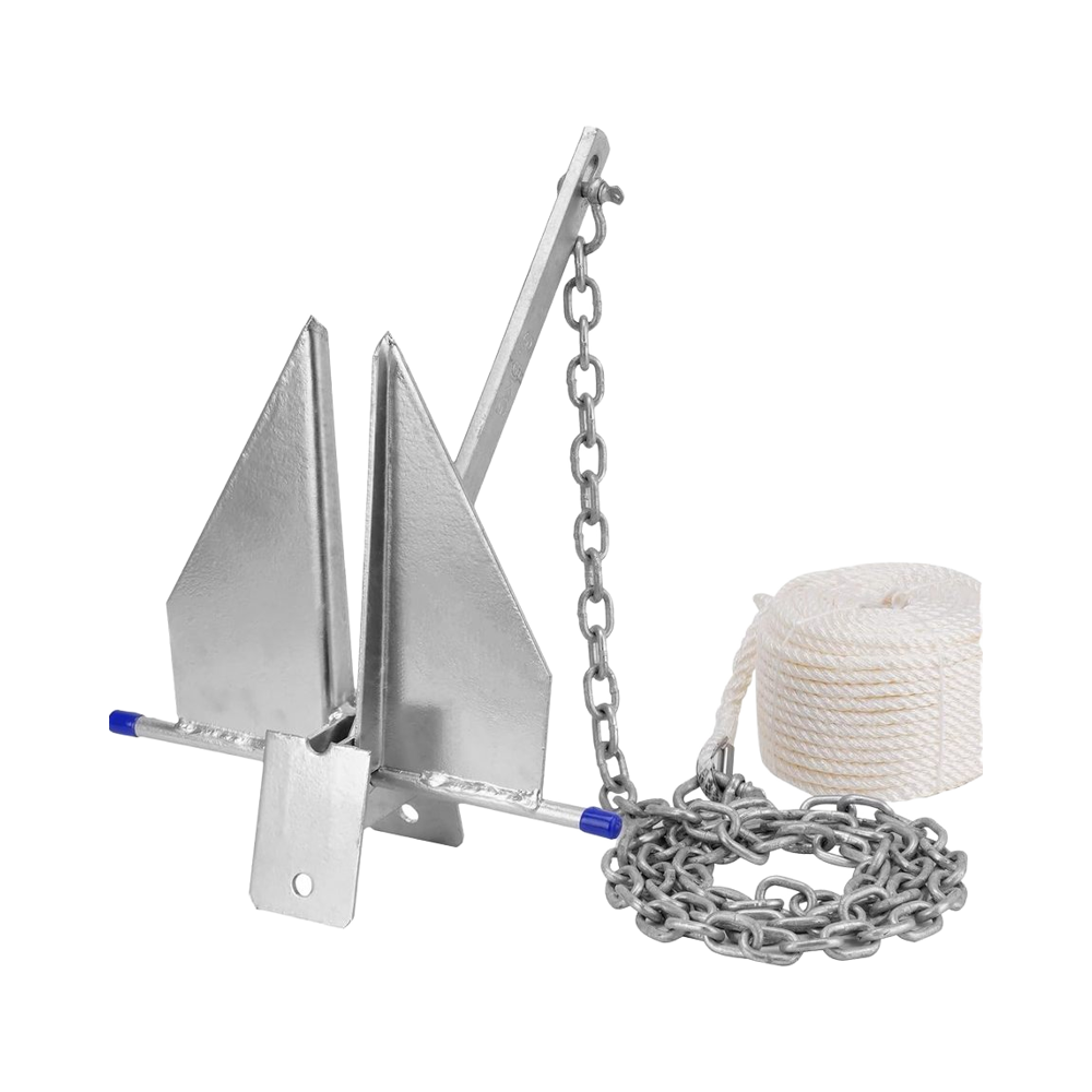 Boat Anchor Kit Galvanized - Zestaw kotwic do łodzi o dużej