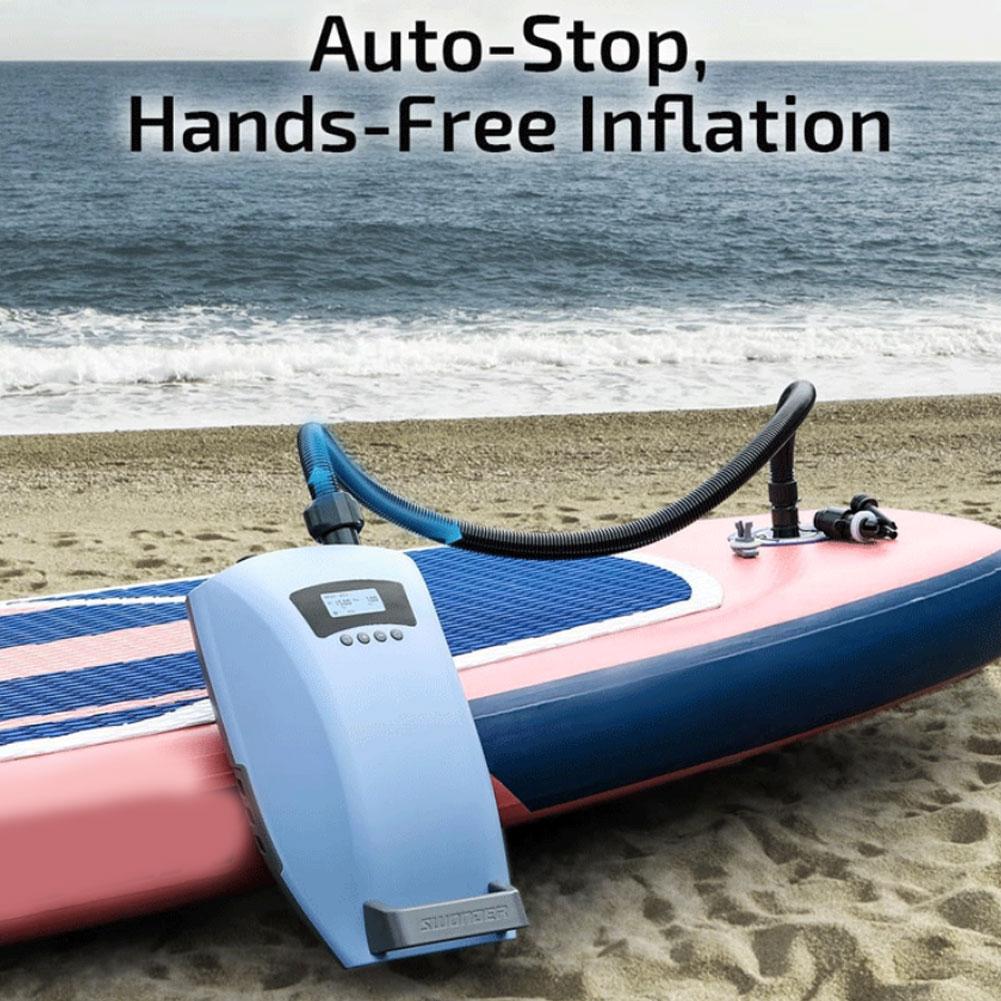 Inflatable Boat Electric Pump - Zestaw węża powietrznego z 7 dyszami,