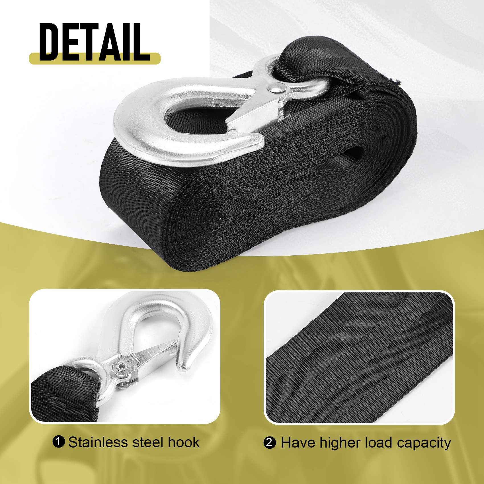 AEF5 - Pasek do wyciągarki prz – Boat Trailer Winch Strap recenzja i cena