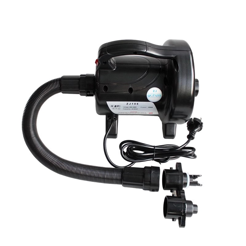 ZJ106 1200W Mocna, wysokowydaj – Inflatable Boat Electric Pump recenzja i cena