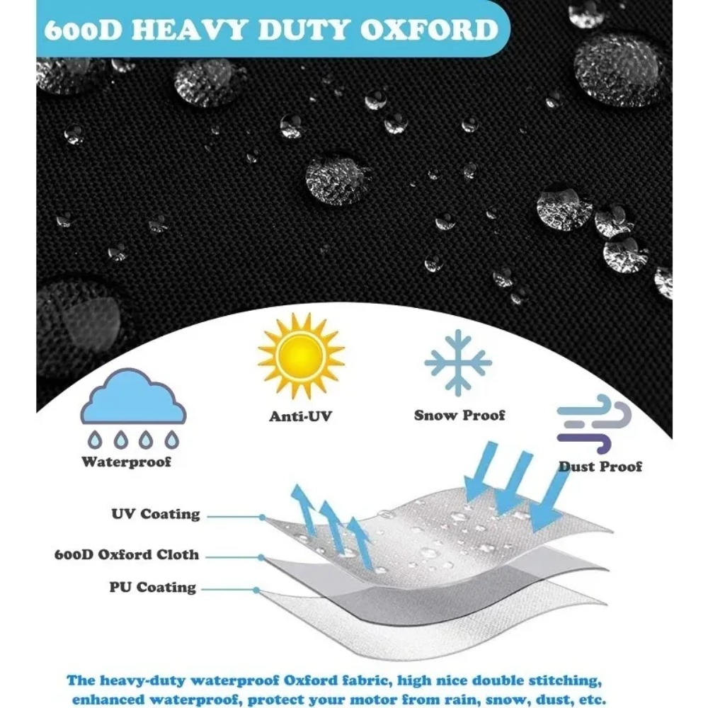 Wodoodporny, pyłoszczelny, odp – Outboard Motor Cover Waterproof recenzja i cena
