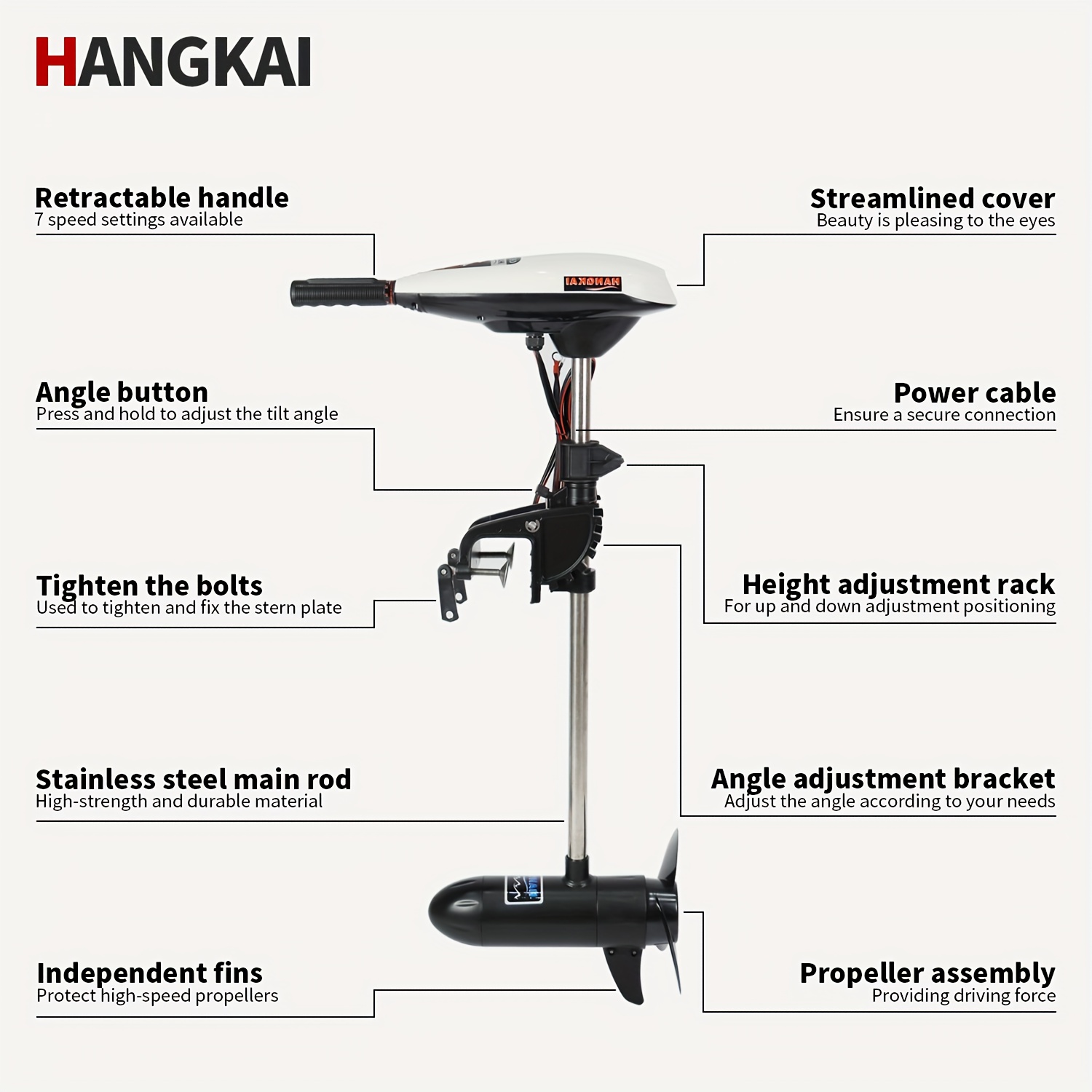 Silnik elektryczny do połowu t – Electric Outboard Motor 3Hp recenzja i cena