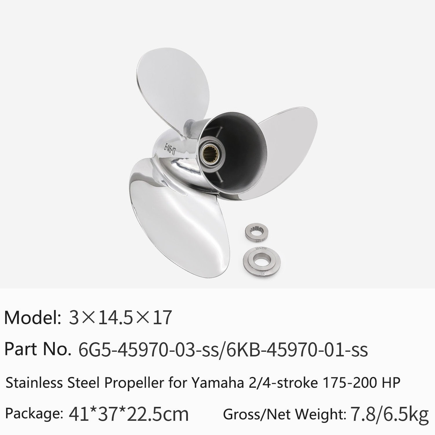 Śruba napędowa ze stali nierdz – Outboard Motor Propeller Stainless recenzja i cena