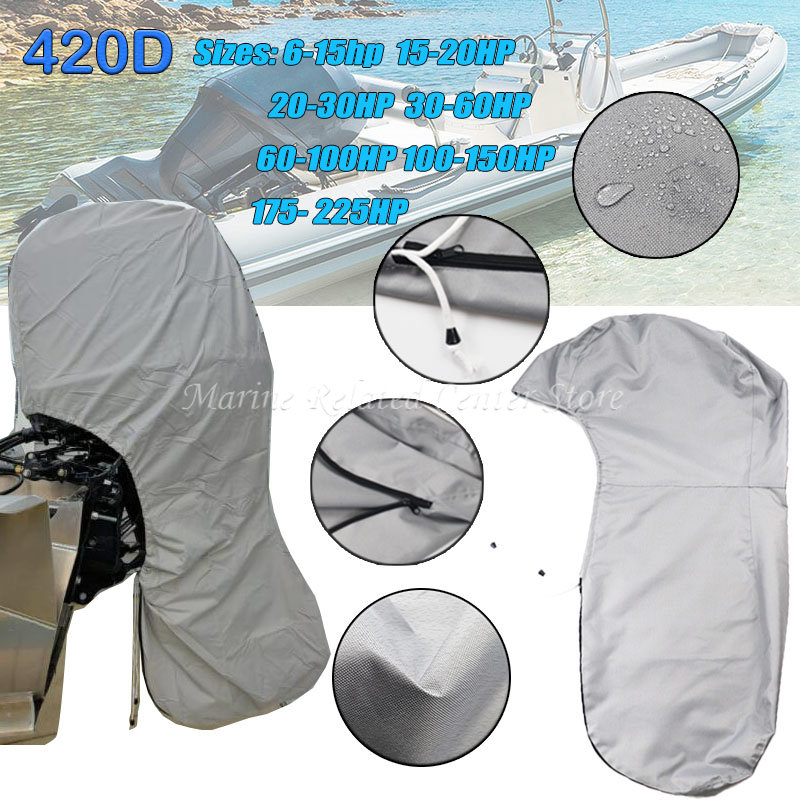 Szara osłona silnika zaburtowe – Outboard Motor Cover Waterproof recenzja i cena