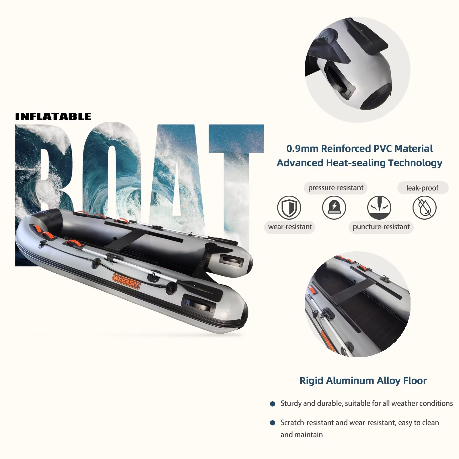 Sportowa łódka dmuchana z alum – Inflatable Boat 3.3M Pvc recenzja i cena