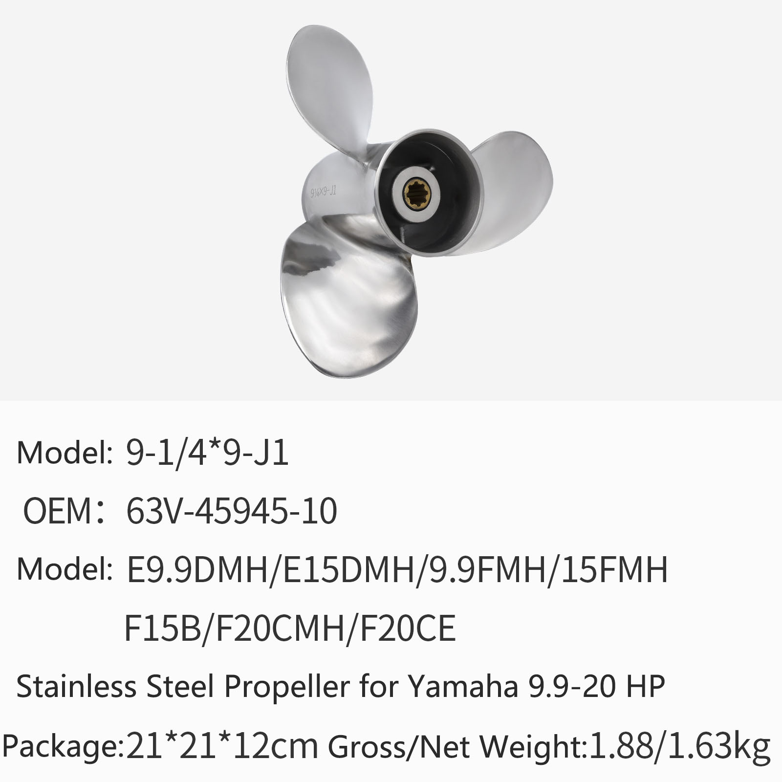 Śruba napędowa ze stali nierdz – Outboard Motor Propeller Stainless recenzja i cena