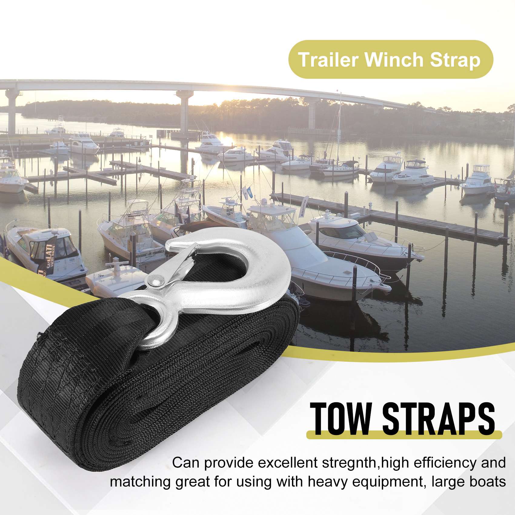 A01K – zamiennik linki do wyci – Boat Trailer Winch Strap recenzja i cena