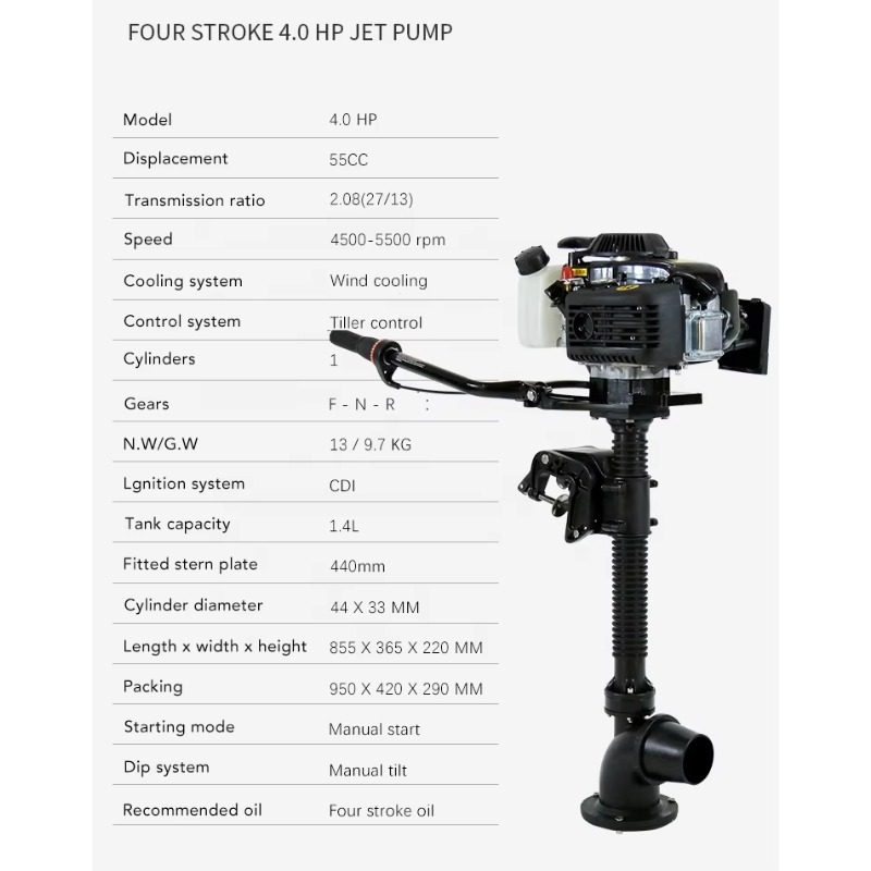 Silnik zaburtowy Hangkai 4-suw – Electric Outboard Motor 3Hp recenzja i cena